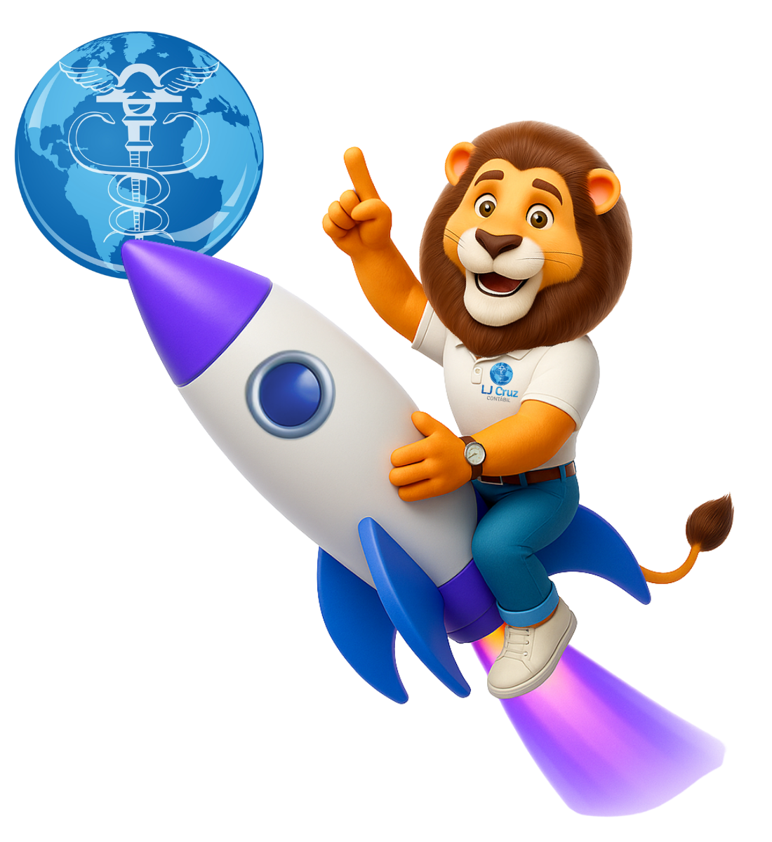 Leoj no foguete — vamos crescer juntos!